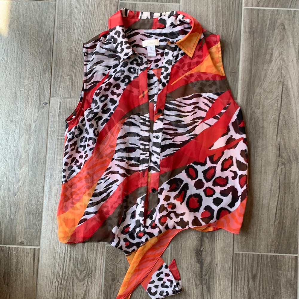 Chico’s Animal Print Vest